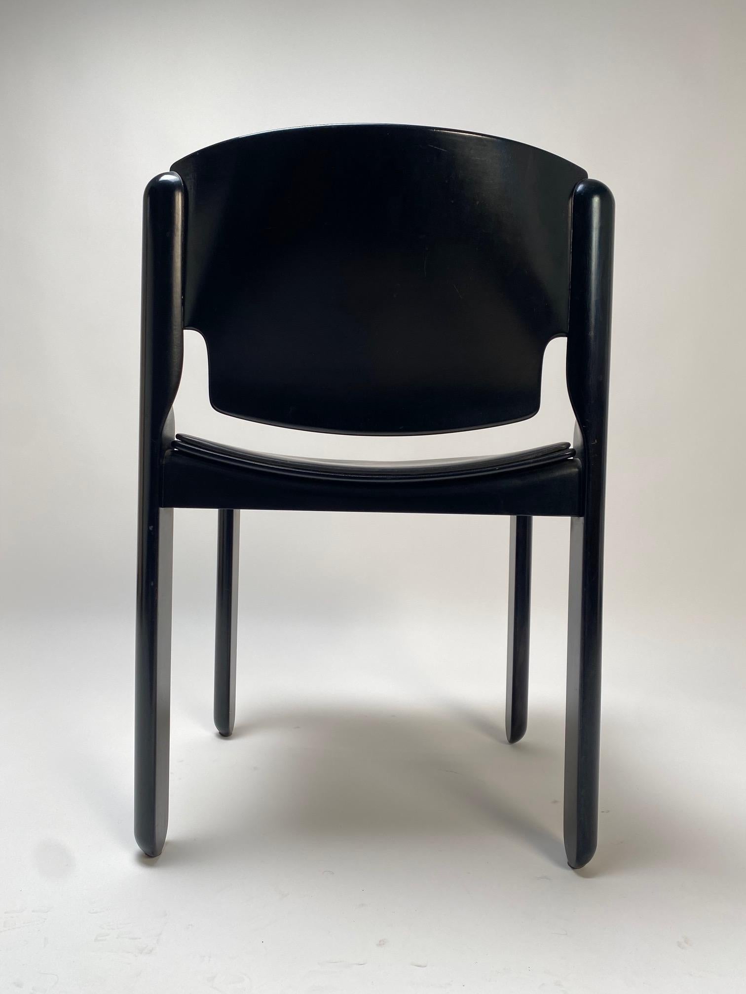 Ensemble de 6 chaises « 122 » de Vico Magistretti pour Cassina, Italie, années 1960 Bon état - En vente à Argelato, BO