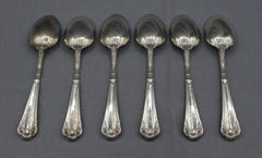 Set of 6 1880-83 Sterling Silver Tablespoons by Gorham
