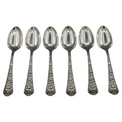 Set of 6 1880-83 Sterling Silver Tablespoons by Gorham