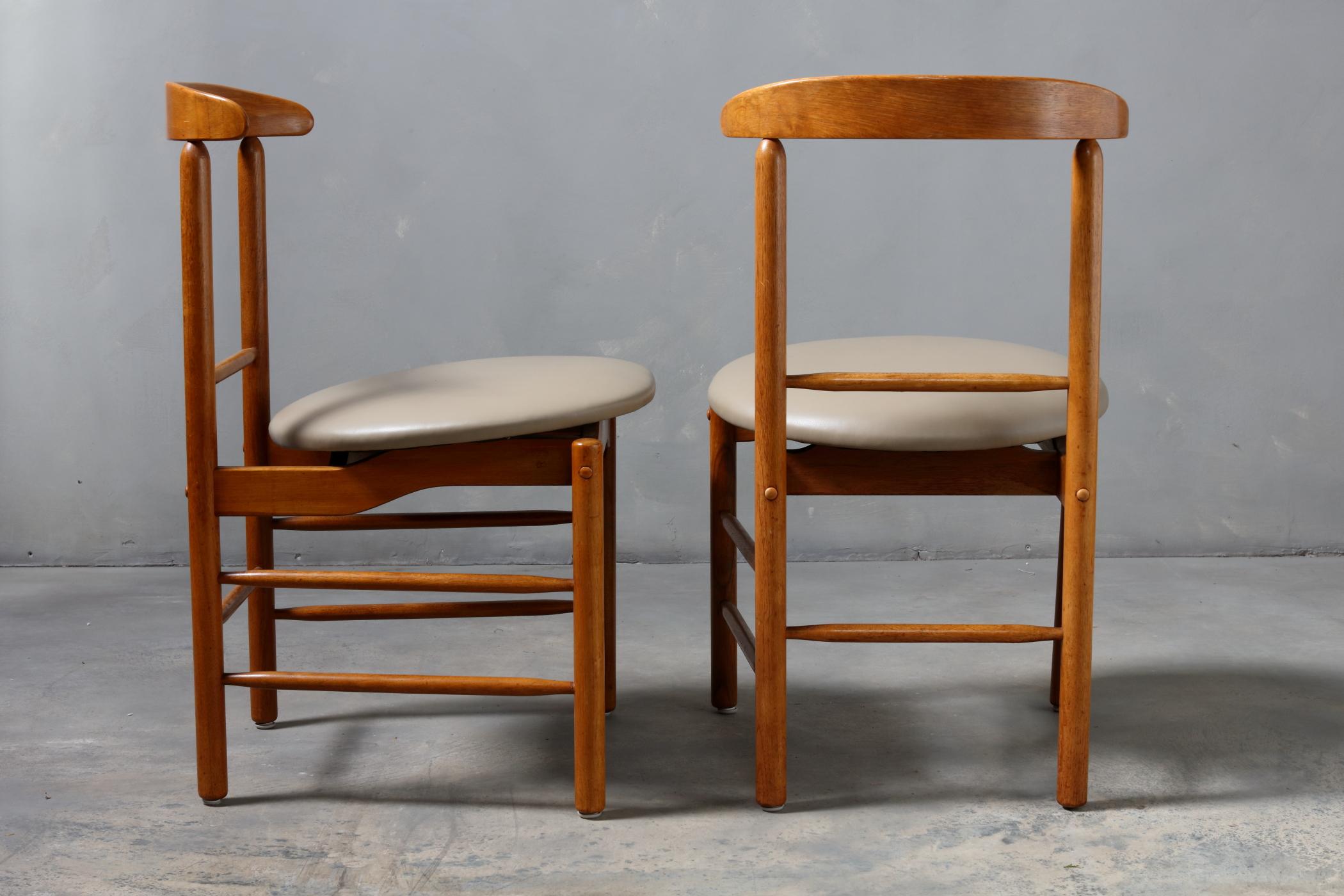 Set of 6 1950s Greta Magnusson Grossman Dining Chairs For Sale 3