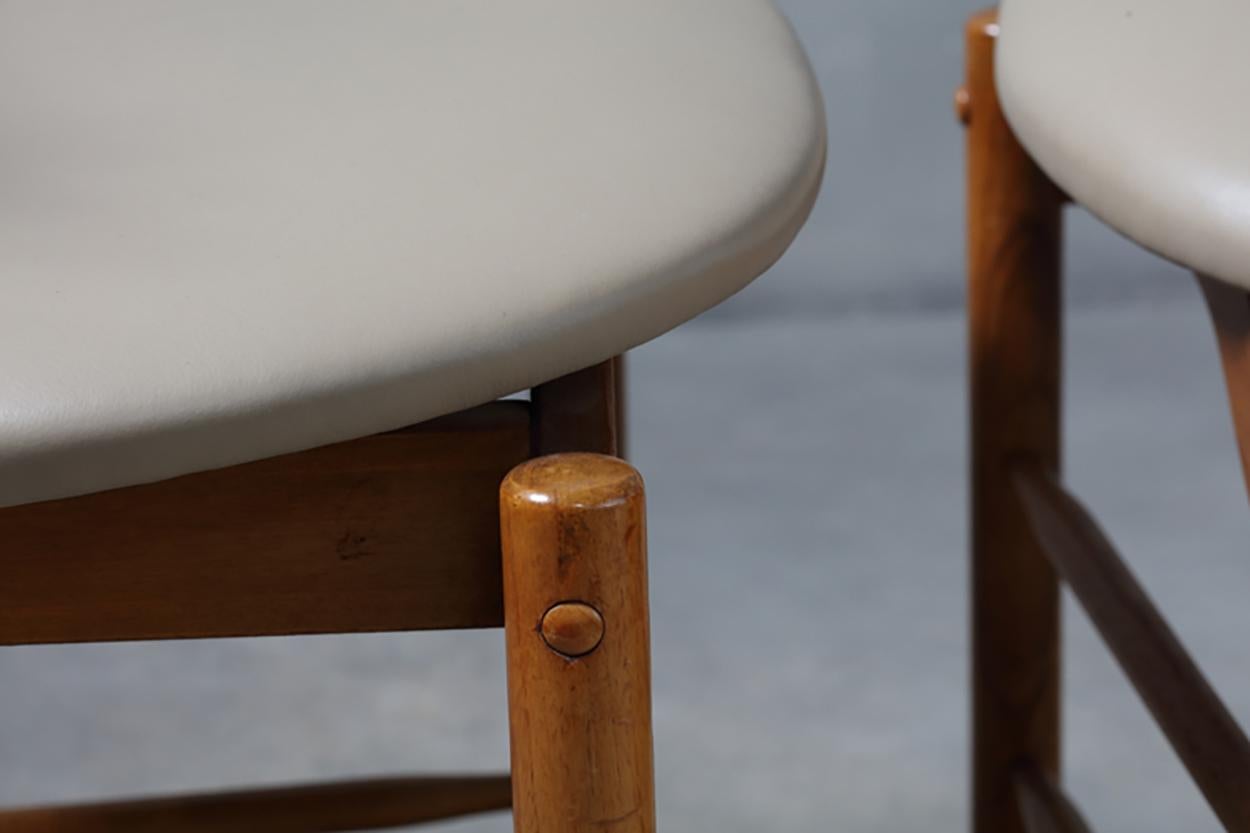 Set of 6 1950s Greta Magnusson Grossman Dining Chairs For Sale 1