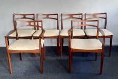 Set of 6 1960s Danish Rosewood Dining Chairs by Johannes Andersen Model 94