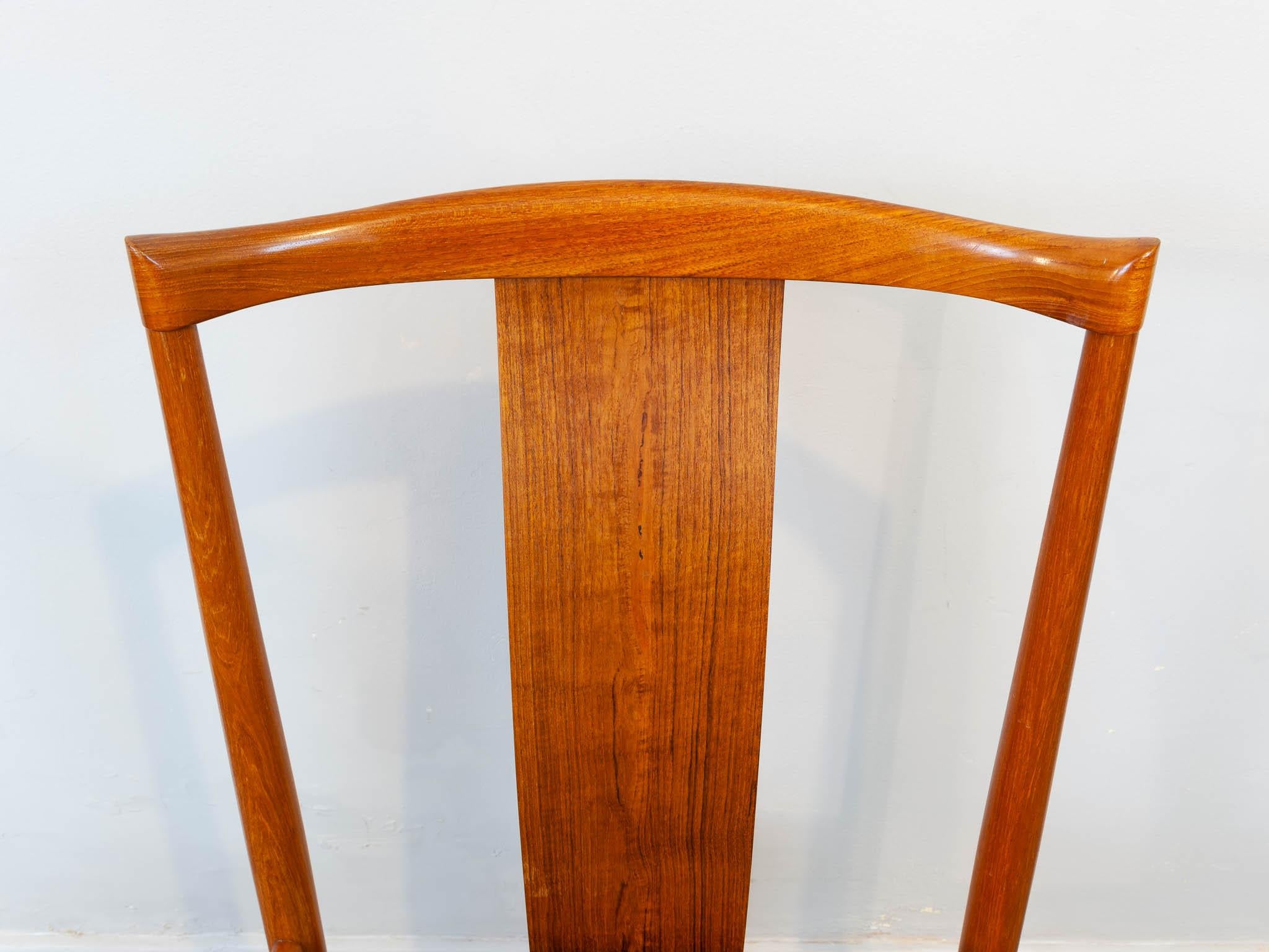 Set of 6 1960s Danish Teak Dining Chairs by Henning Sorensen for Danex 6