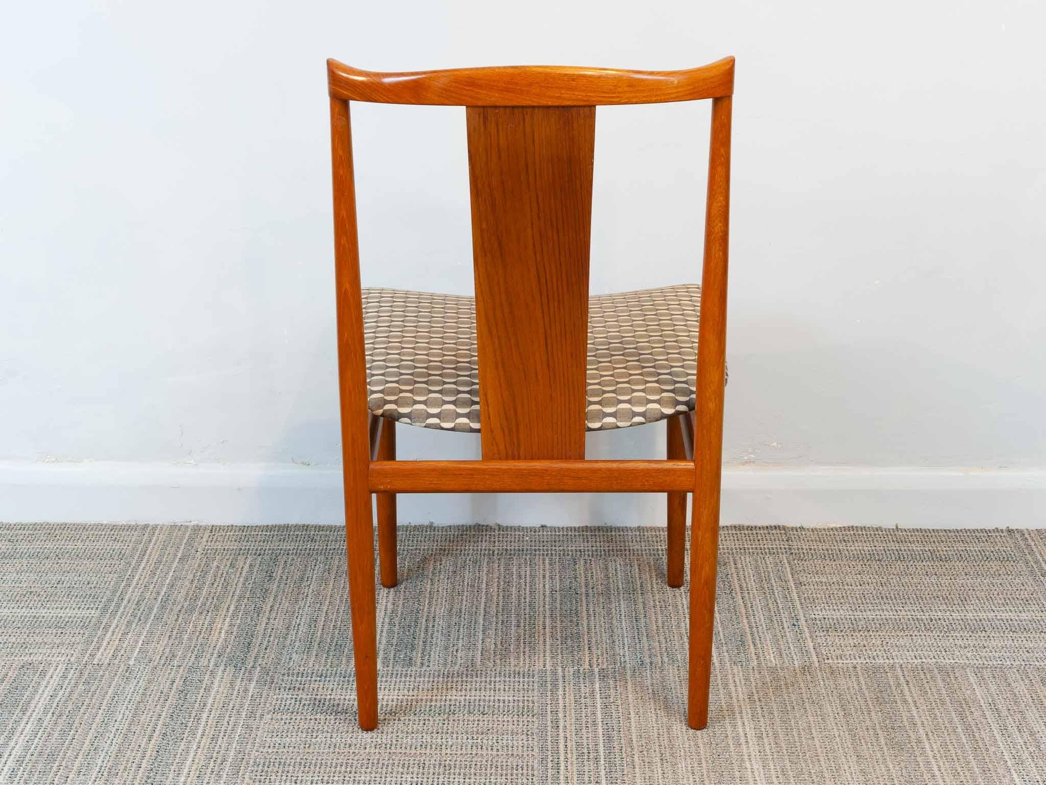 Set of 6 1960s Danish Teak Dining Chairs by Henning Sorensen for Danex 1