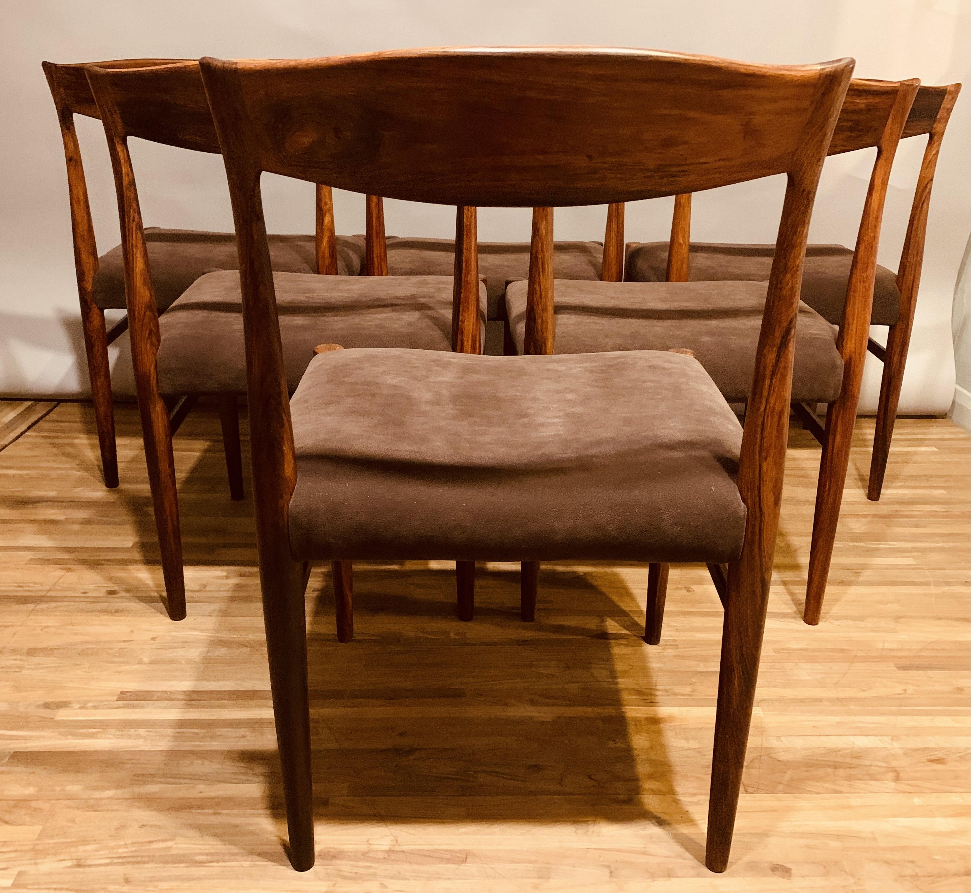 Set of 6 1960s Rosewood Dining Chairs by Erling Torvits for Sorø Stolefabrik 3