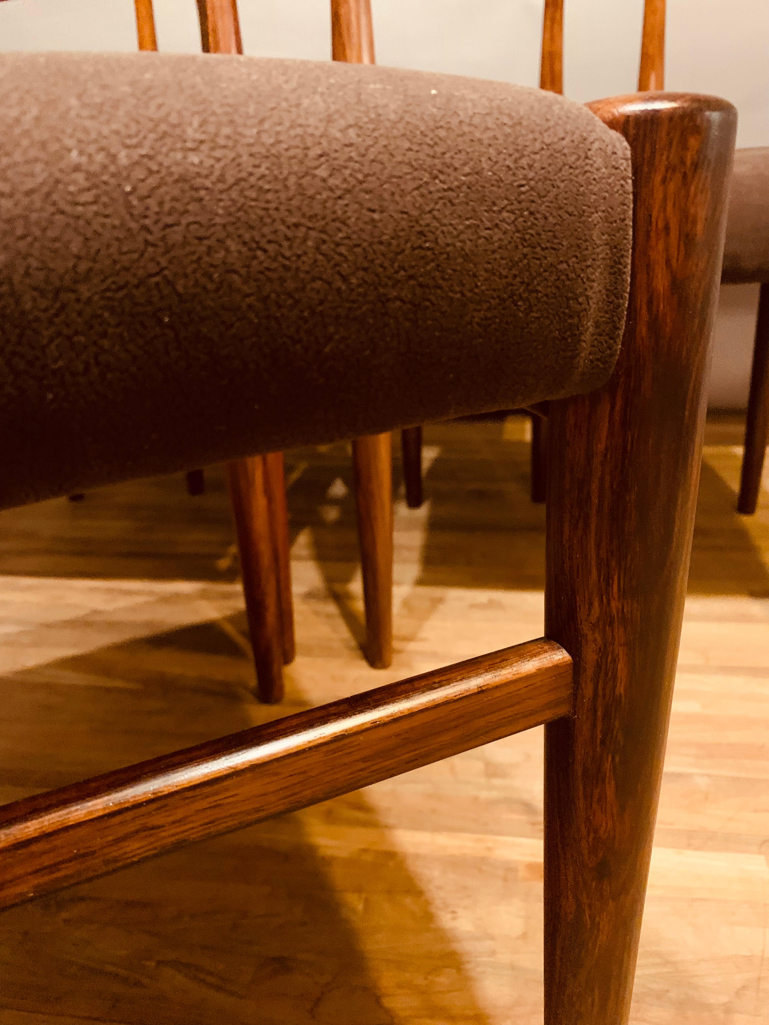Set of 6 1960s Rosewood Dining Chairs by Erling Torvits for Sorø Stolefabrik 7