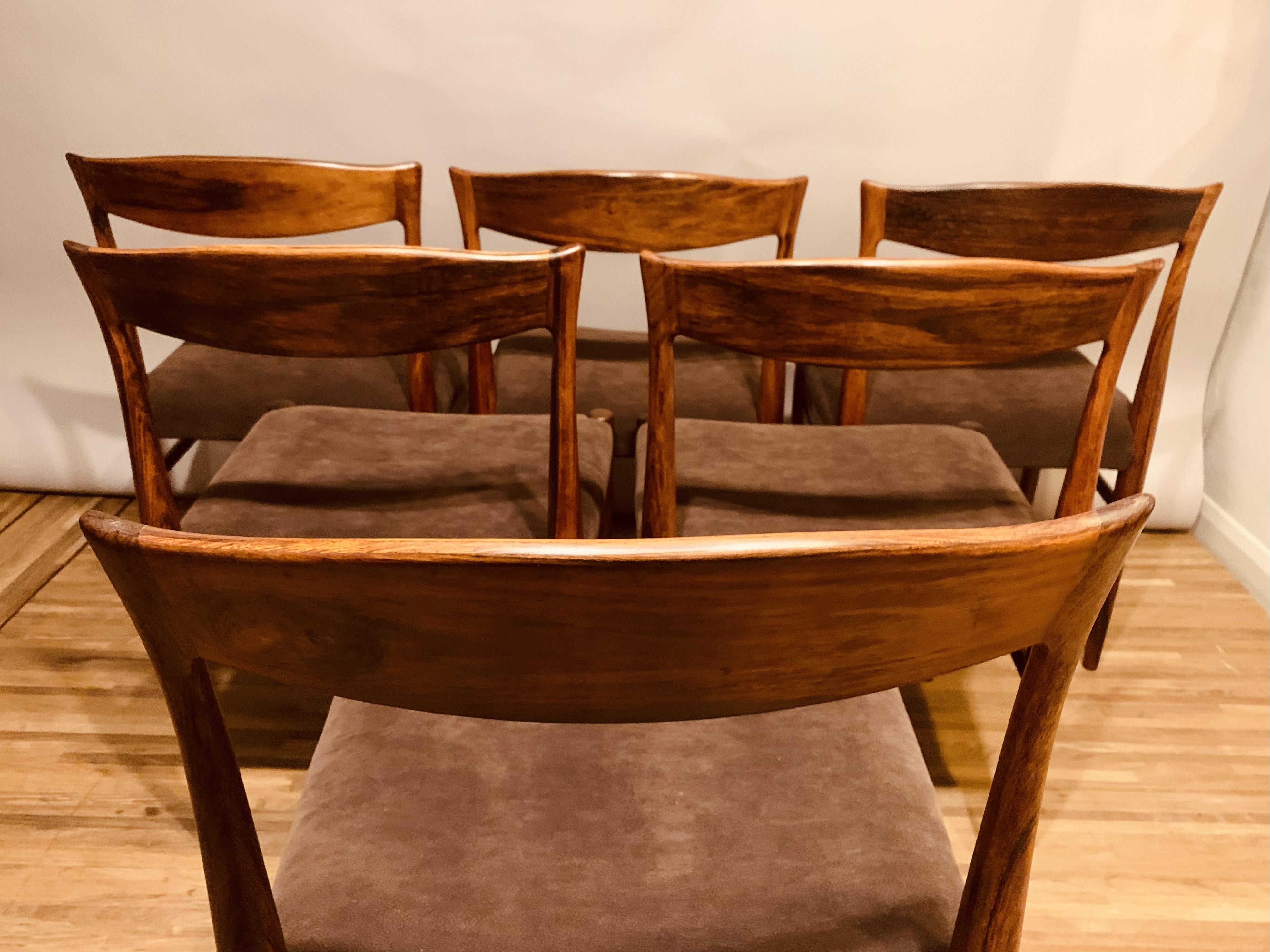 Set of 6 1960s Rosewood Dining Chairs by Erling Torvits for Sorø Stolefabrik 9