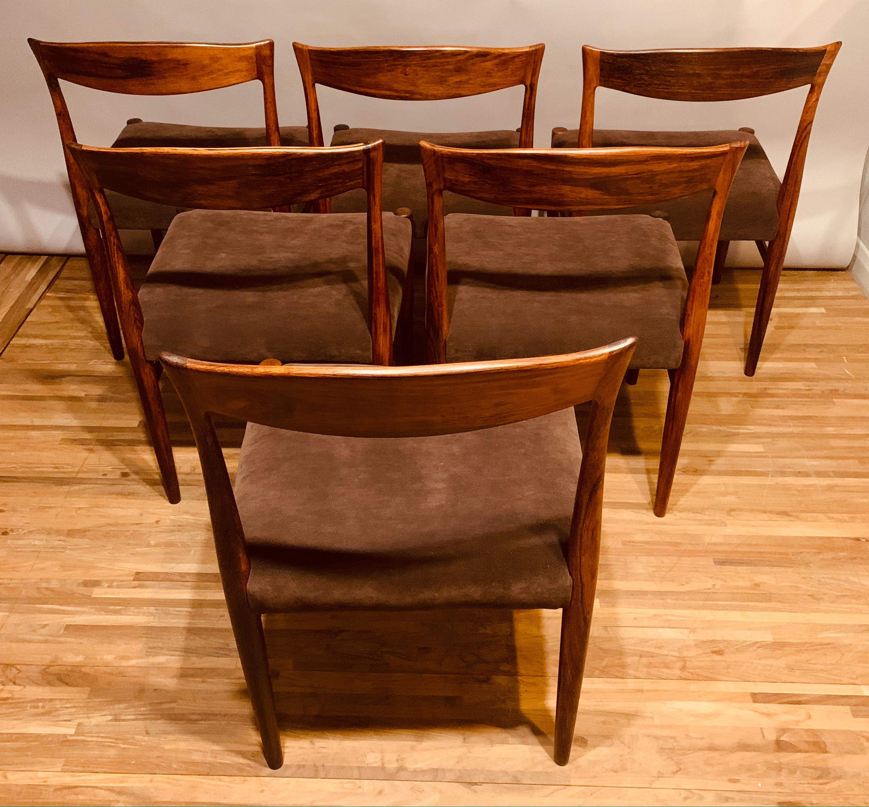 Set of 6 1960s Rosewood Dining Chairs by Erling Torvits for Sorø Stolefabrik 11