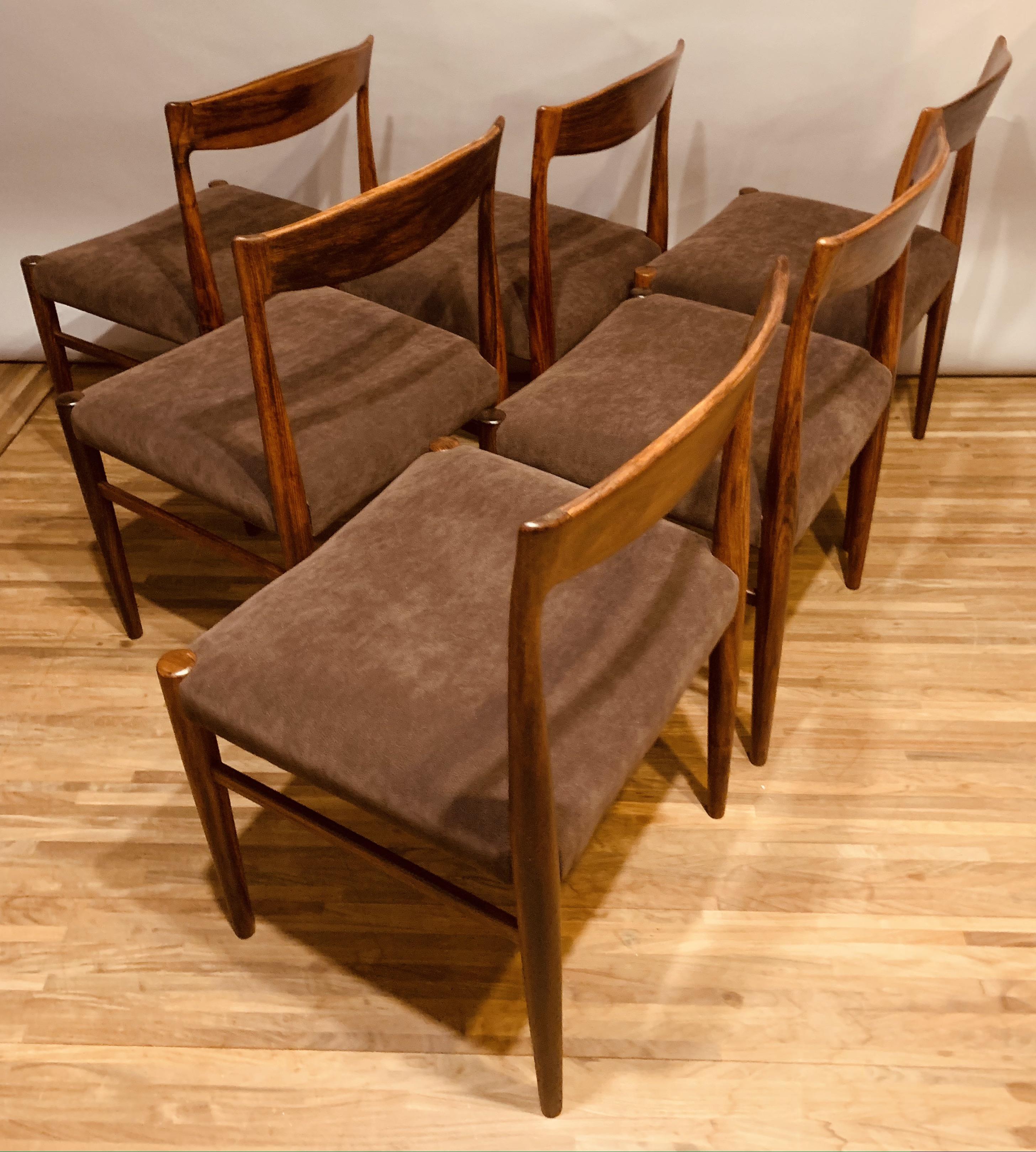 Set of 6 1960s Rosewood Dining Chairs by Erling Torvits for Sorø Stolefabrik 2