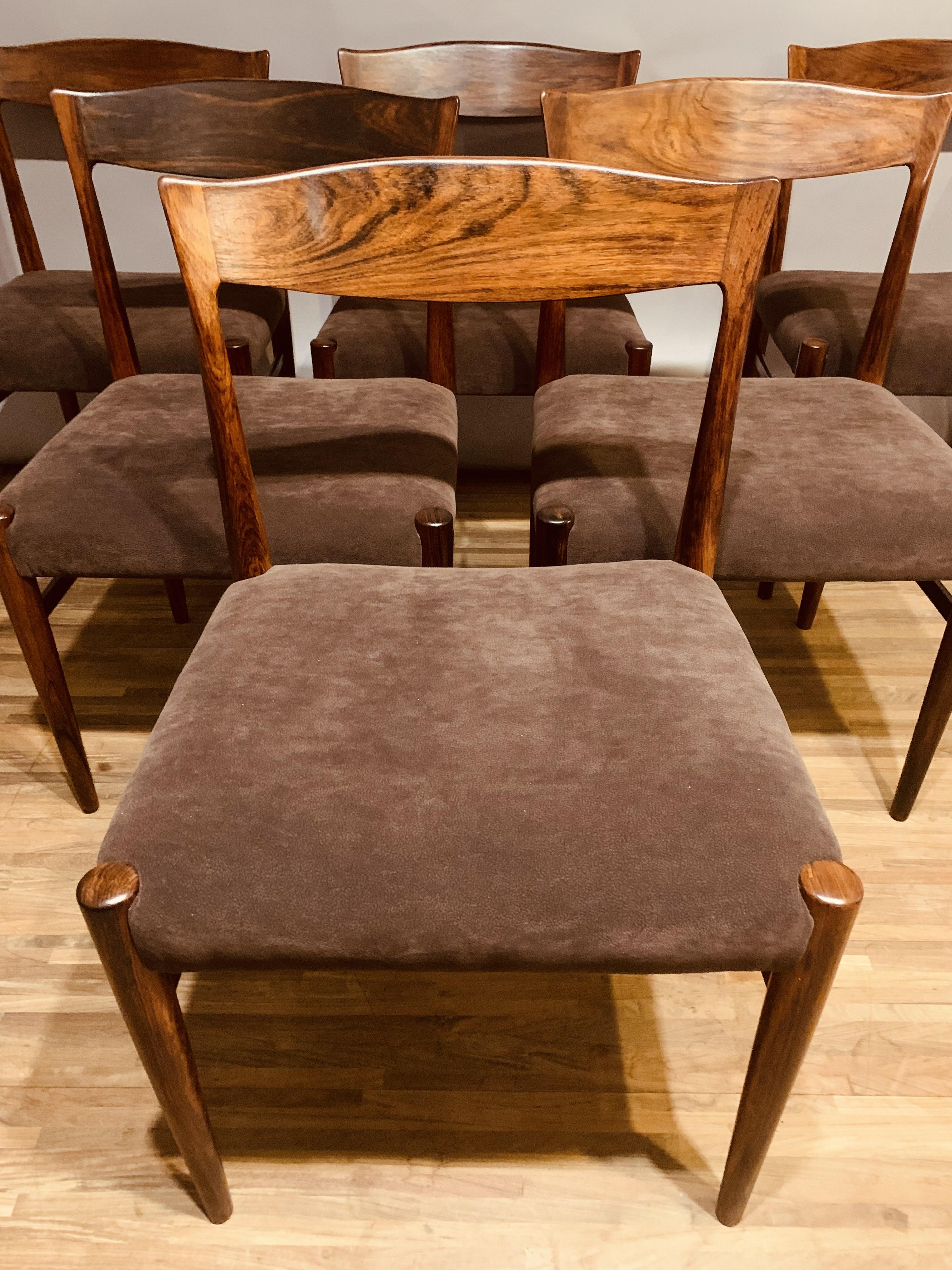 Danish Set of 6 1960s Rosewood Dining Chairs by Erling Torvits for Sorø Stolefabrik