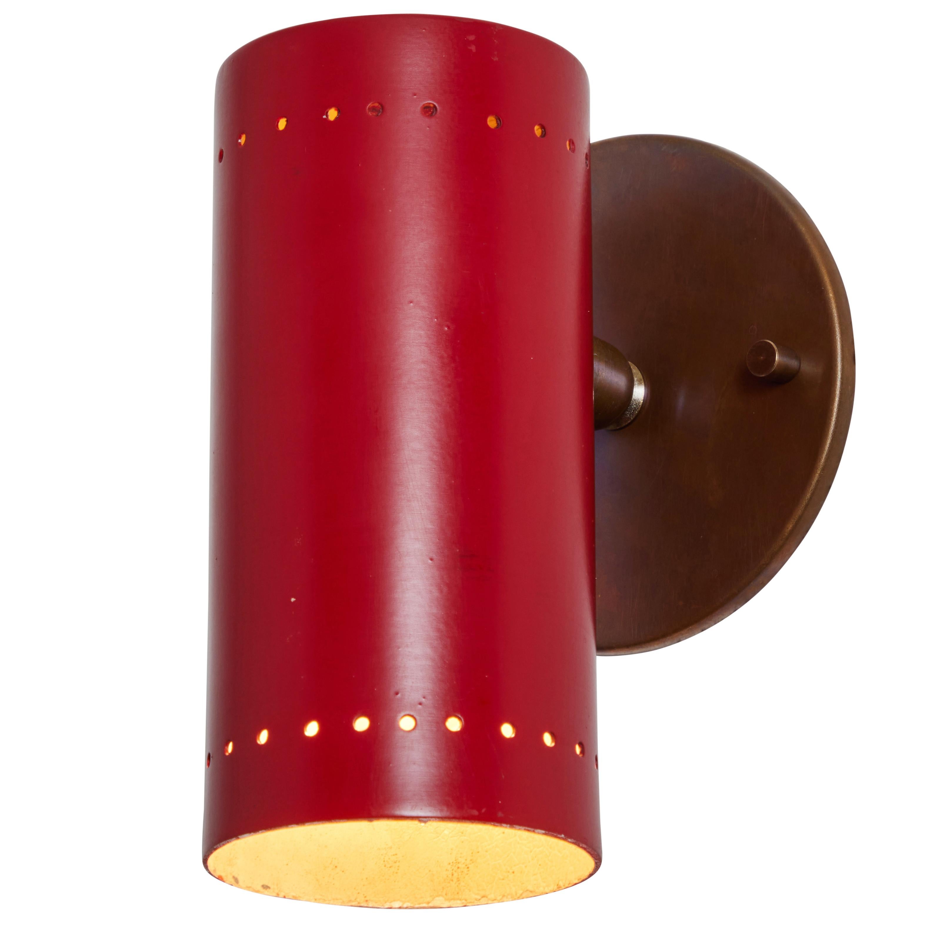 Set von 6 Tito Agnoli-Wandleuchtern mit mehrfarbigem Gelenk aus den 1960er Jahren für O-Luce 1