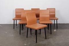 Set of 6 1980s Memphis Dining Chairs Model 'Mandarin' by Ettore Sottsass