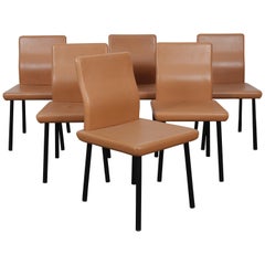 Set of 6 1980s Memphis Dining Chairs Model 'Mandarin' by Ettore Sottsass