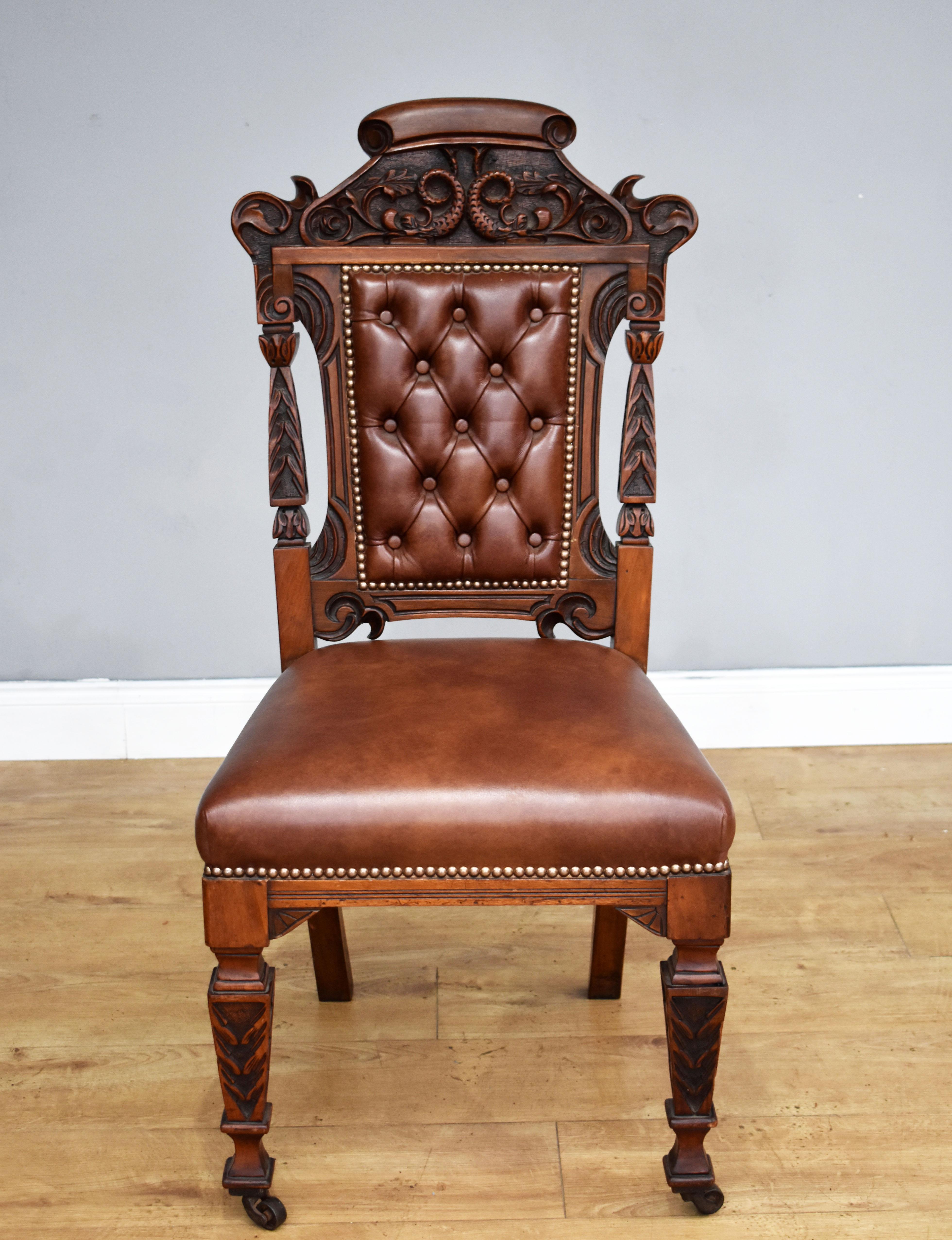carved dining chairs