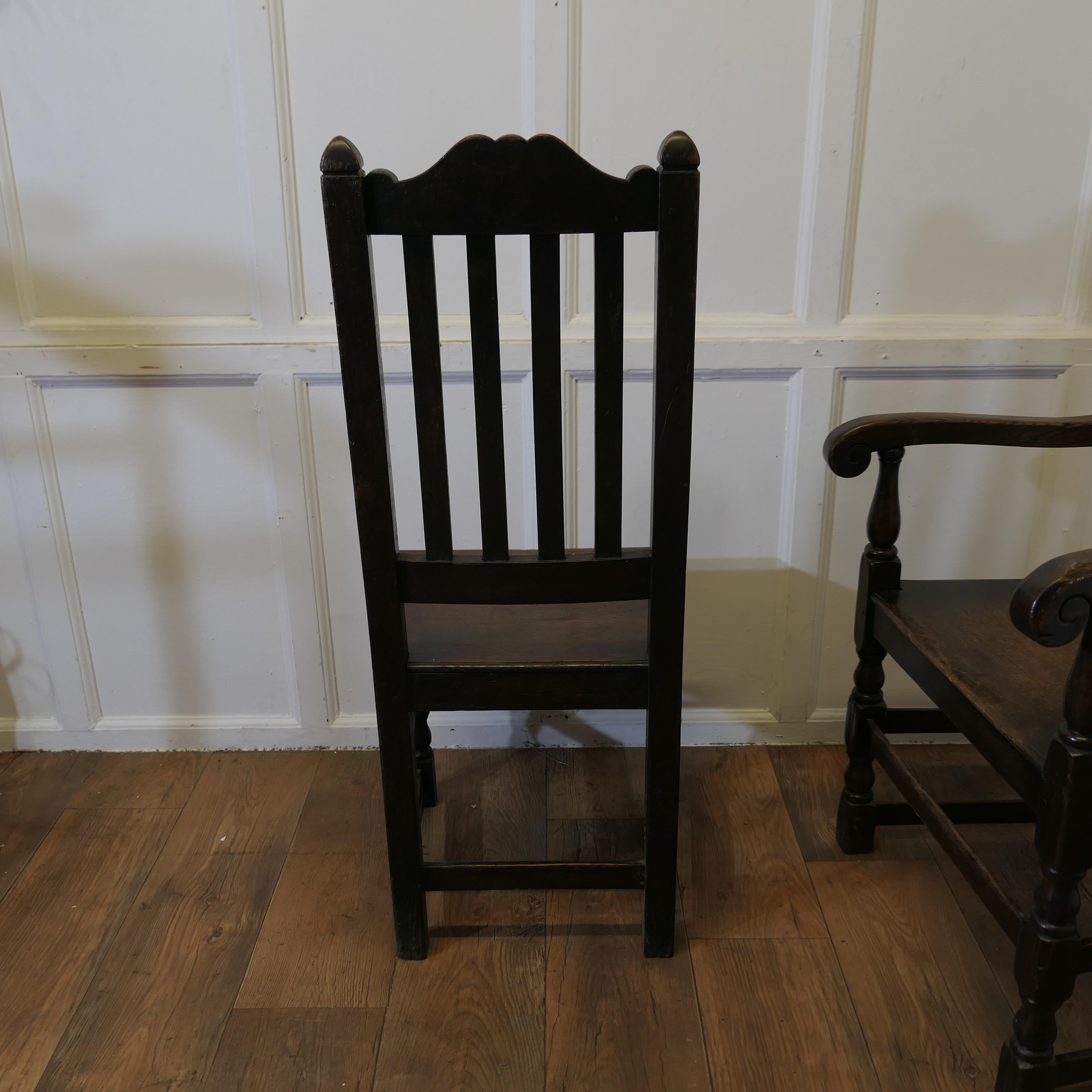 Set of 6 19th Century Country dining Chairs   This is a charming set of   For Sale 5