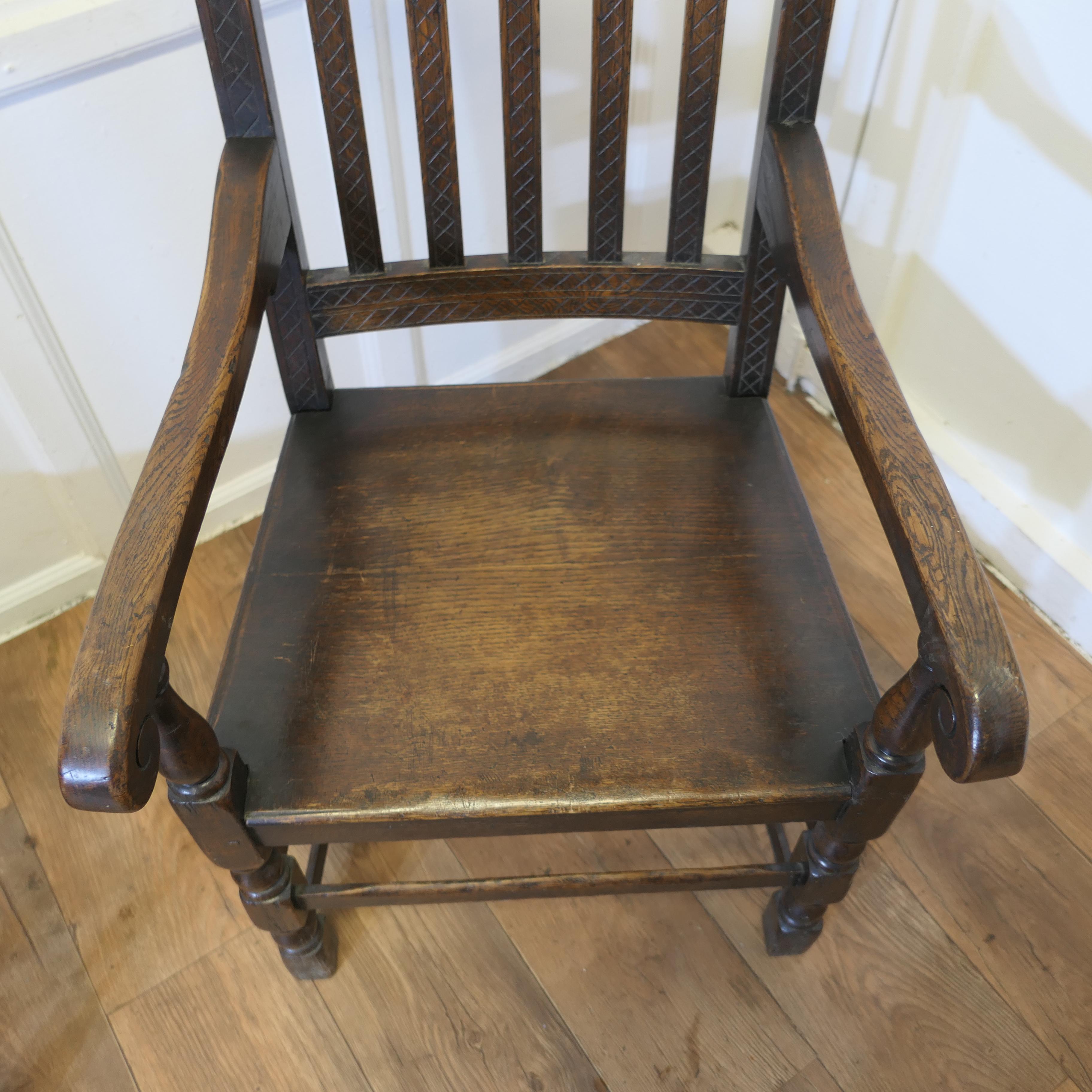 Set of 6 19th Century Country dining Chairs   This is a charming set of   For Sale 7
