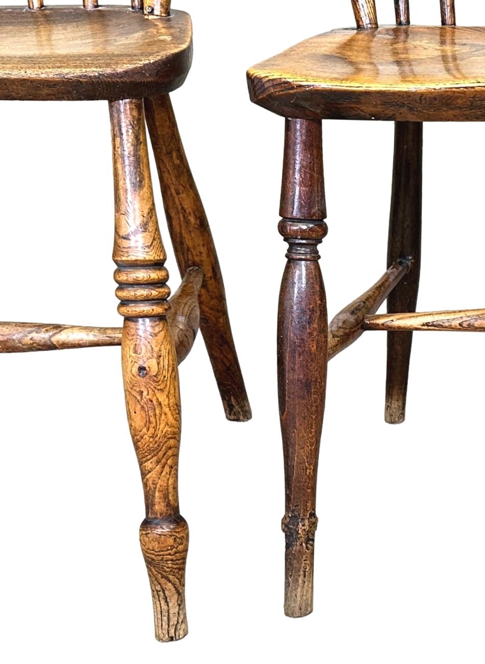 Set of 6 19th Century Kitchen Windsor Chairs at 1stDibs
