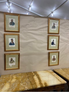 Set of 6 19th Century McKenney and Hall Portraits of Native Americans
