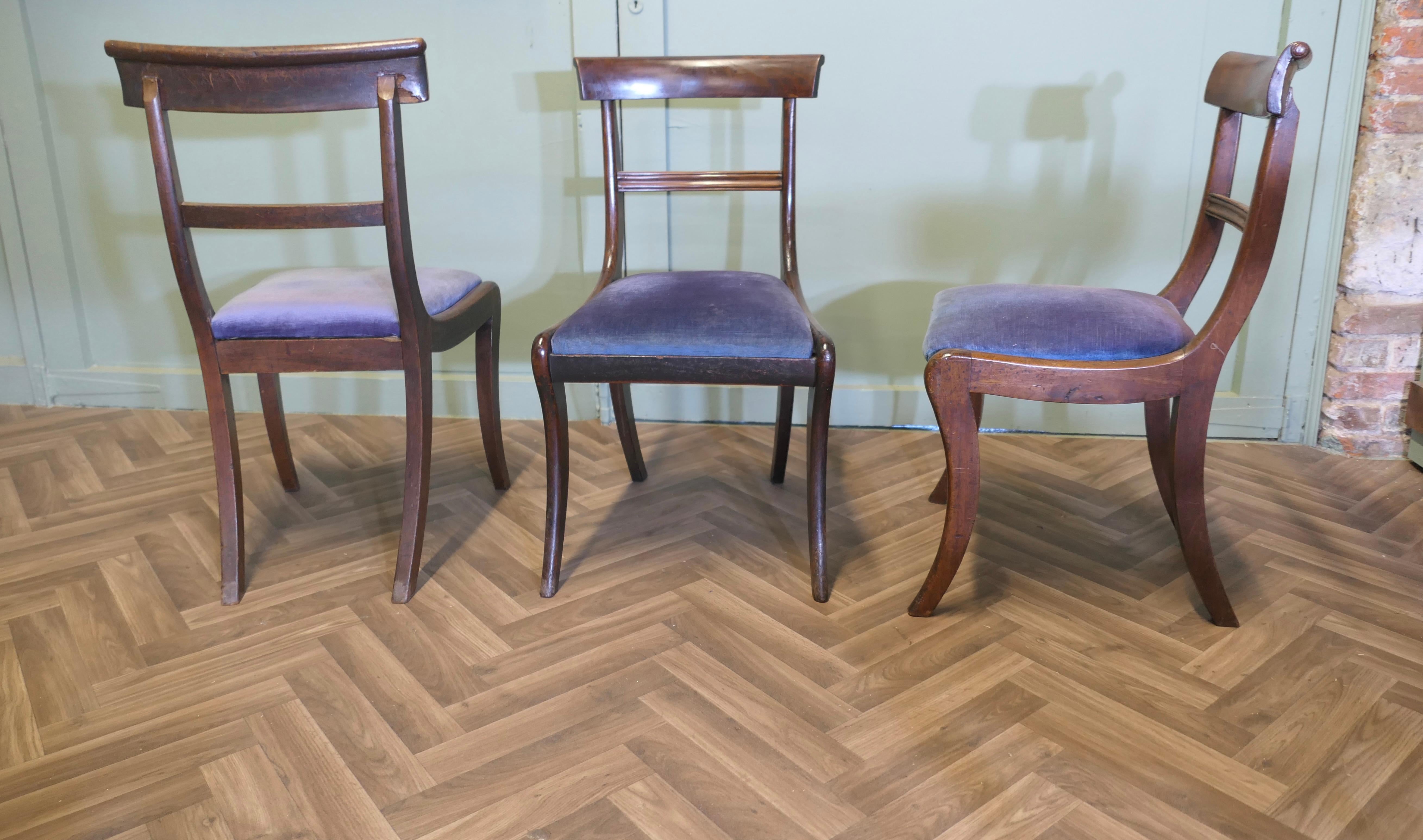 Set di 6 sedie da pranzo Regency del XIX secolo.  Queste sono delle bellissime sedie in vendita 1