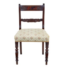 Set of 6 19th century Regency mahogany dining chairs