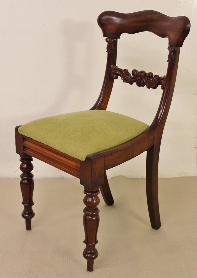Set of 6 19th Century Victorian Mahogany Dining Chairs at 1stDibs