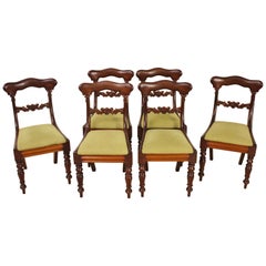 Set of 6 19th Century Victorian Mahogany Dining Chairs