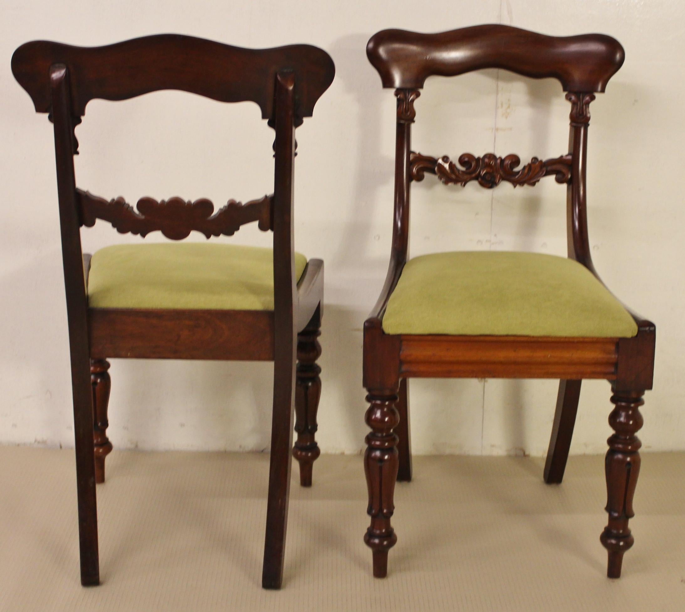 Set of 6 19th Century Victorian Mahogany Dining Chairs 2