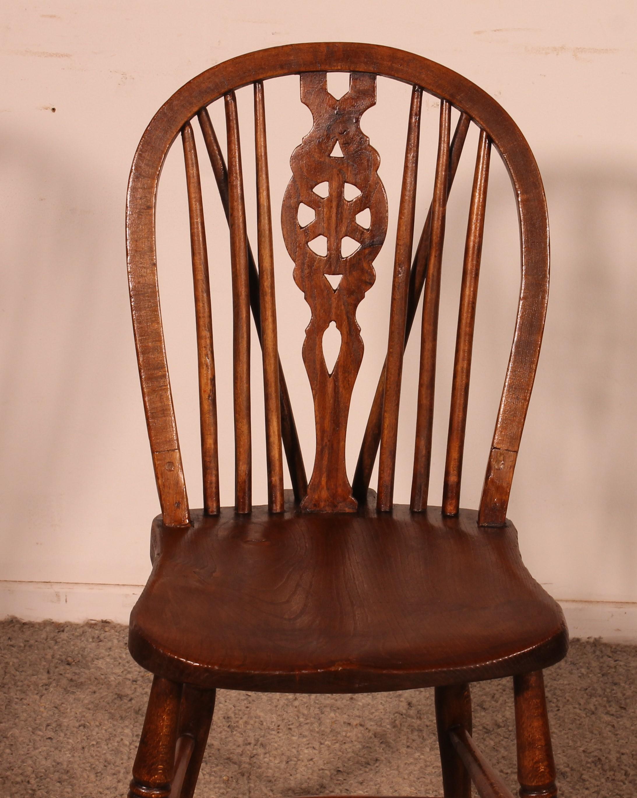 Ensemble de 6 chaises Windsor du 19ème siècle Bon état - En vente à Brussels, Brussels