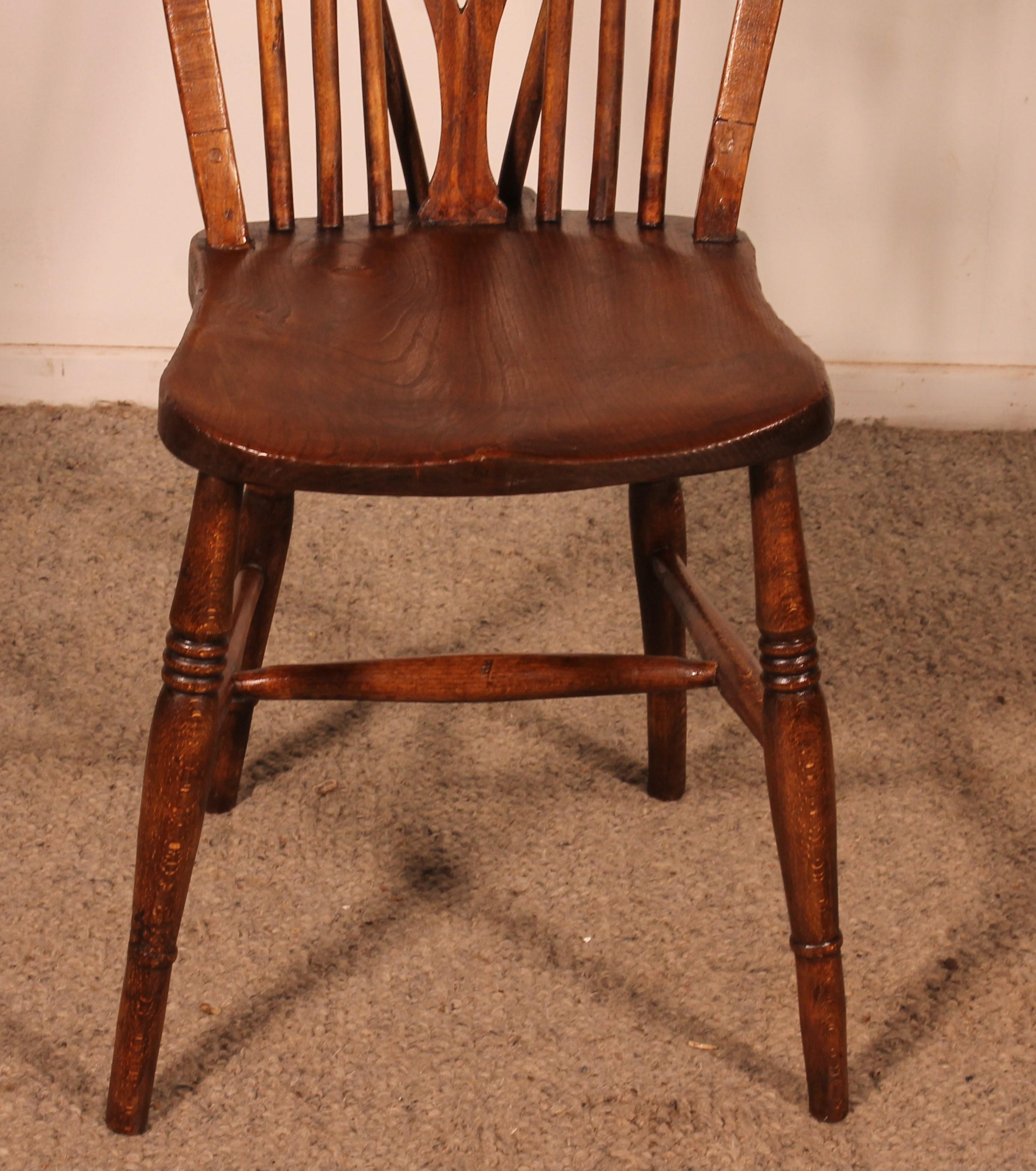 XIXe siècle Ensemble de 6 chaises Windsor du 19ème siècle en vente