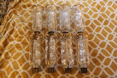 Set of 6 - 19thc French Napoleon III Crystal Hurricane Shades attrib. Baccarat