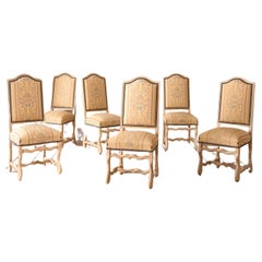 Ensemble de 6 chaises de salle à manger Os De Mouton du 20e siècle