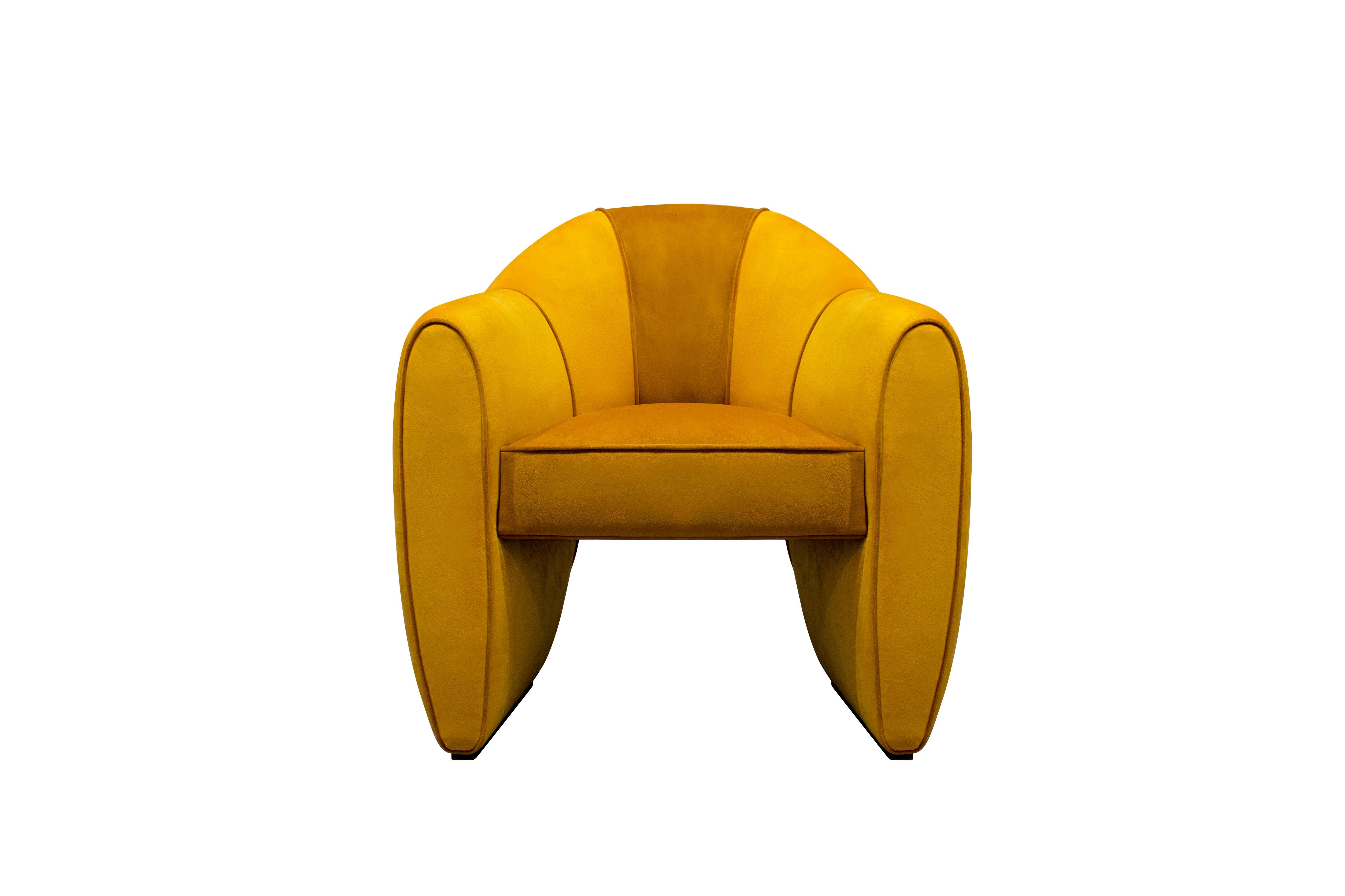 Set of 6 21st Century Viginti XX Dining Chair Cotton Velvet by Malabar In New Condition For Sale In RIO TINTO, PT