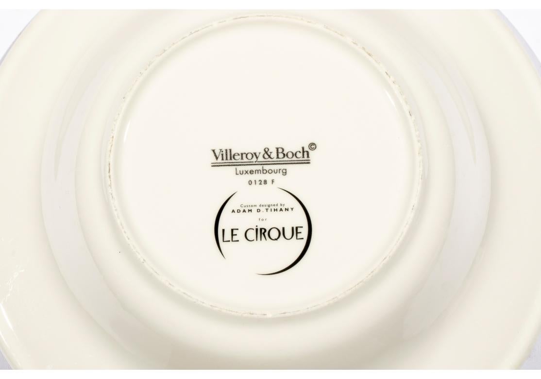 20th Century Set Of 6 Adam Tihany For Le Cirque Restaurant Villeroy & Boch 9