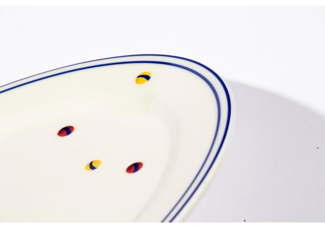 Set von 6 ovalen Tellern Adam Tihany für Le Cirque Villeroy & Boch 11