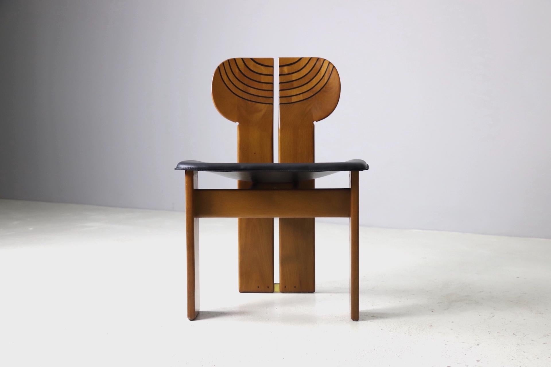 Set of 6 ‘Africa’ Chairs by Afra & Tobia Scarpa for Maxalto, 1975 For Sale 9