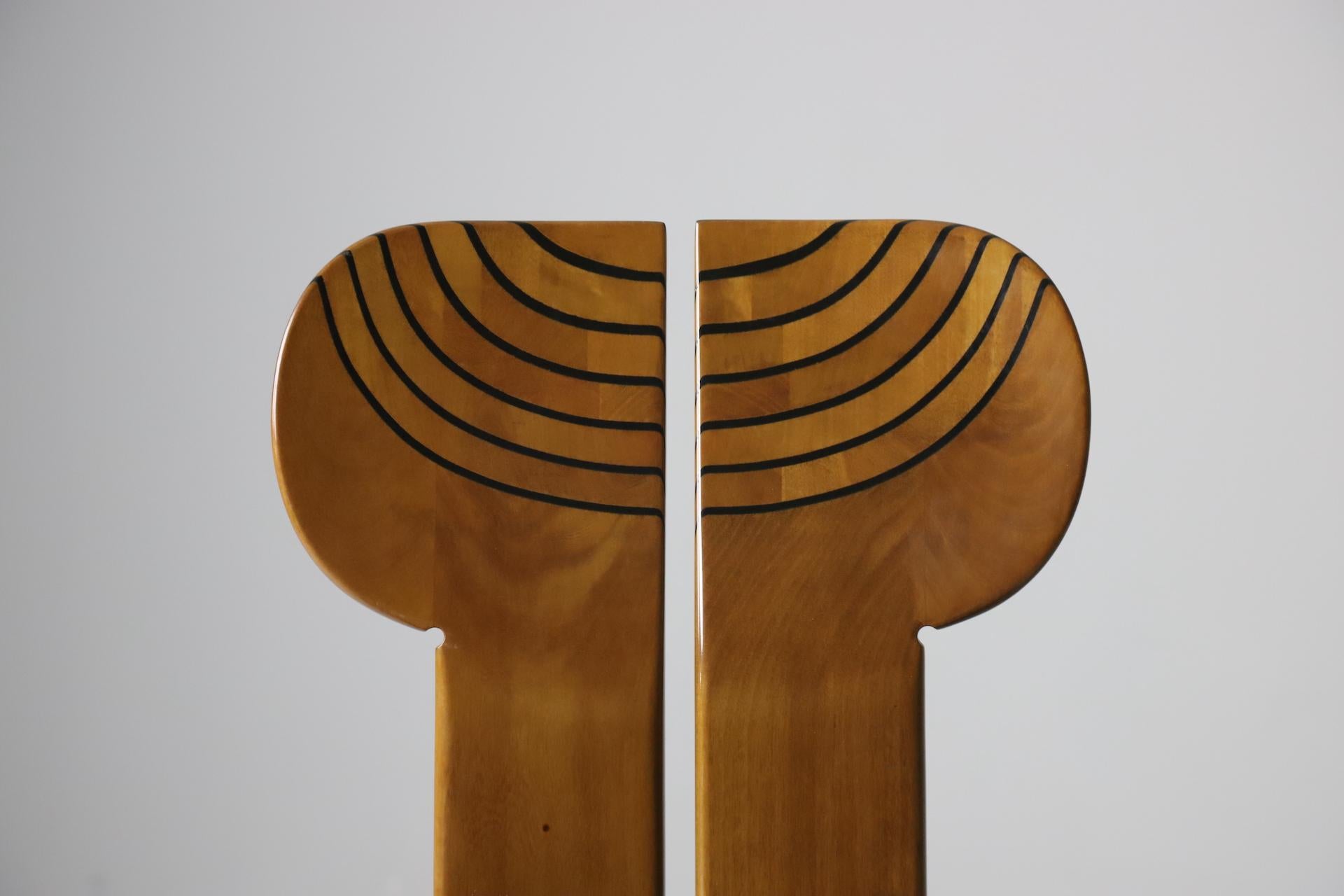 Set of 6 ‘Africa’ Chairs by Afra & Tobia Scarpa for Maxalto, 1975 For Sale 11