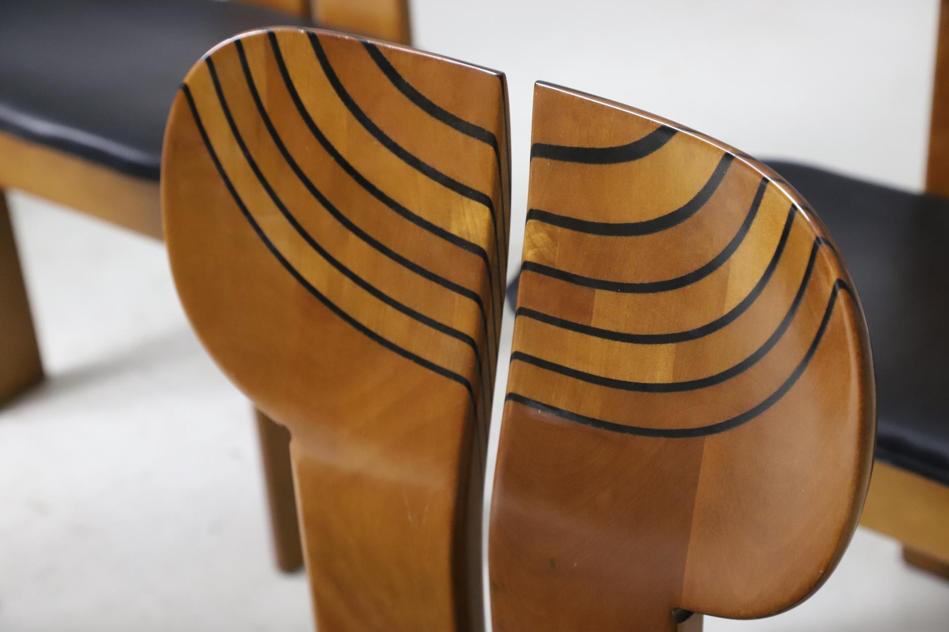 Set of 6 ‘Africa’ Chairs by Afra & Tobia Scarpa for Maxalto, 1975 For Sale 12