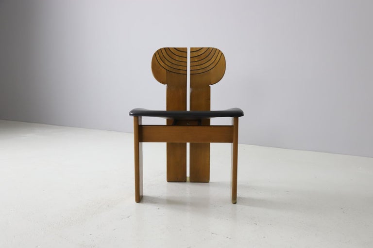 Set of 6 'Africa' Chairs by Afra & Tobia Scarpa for Maxalto, Italy 1975 4