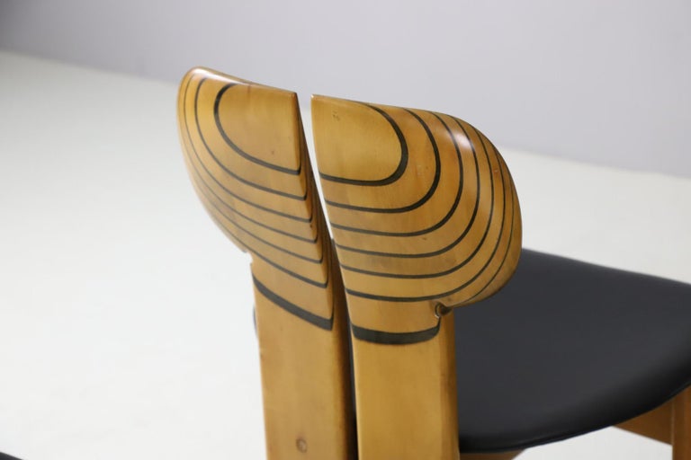 Set of 6 'Africa' Chairs by Afra & Tobia Scarpa for Maxalto, Italy 1975 5