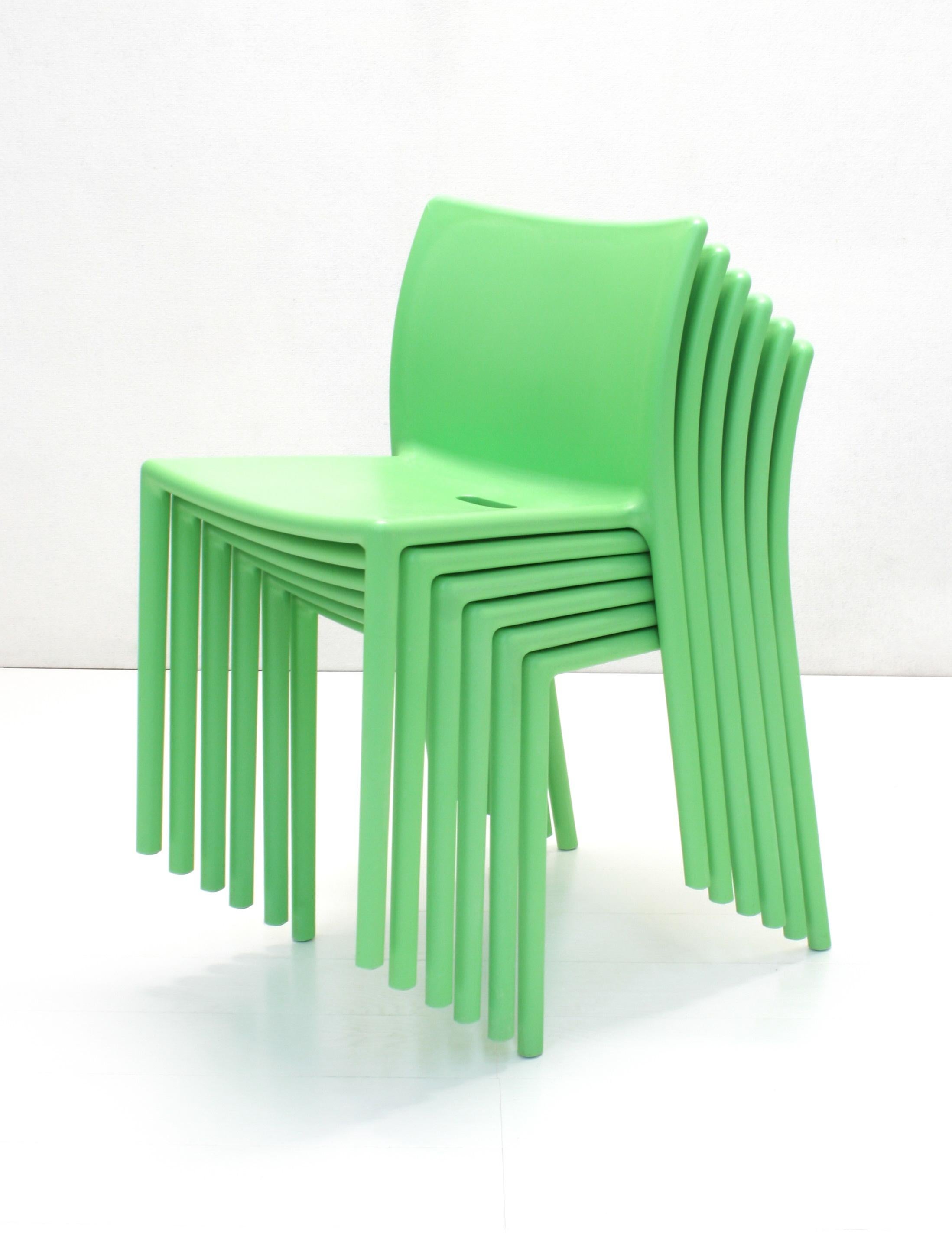 Minimalist Set of 6 Air Chairs by Jasper Morrison for Magis, 1999 For Sale