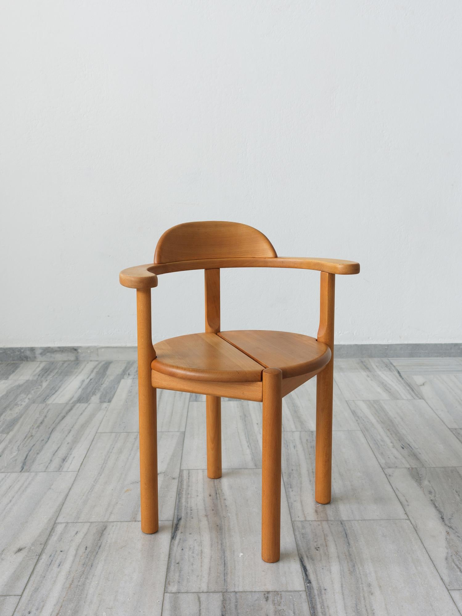 6er-Set  Stühle aus Erlenholz, Dänemark 1980er im Zustand „Gut“ im Angebot in Athens, Attiki