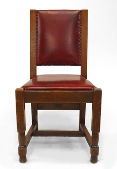 Set of 6 American Mission Oak Side Chairs