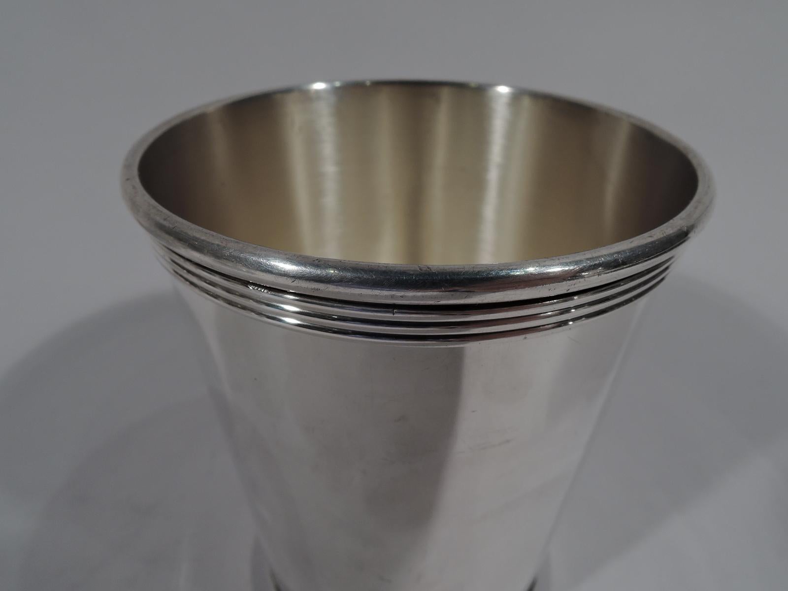 Set of 6 American Sterling Silver Mint Julep Cups by Alvin In Good Condition In New York, NY