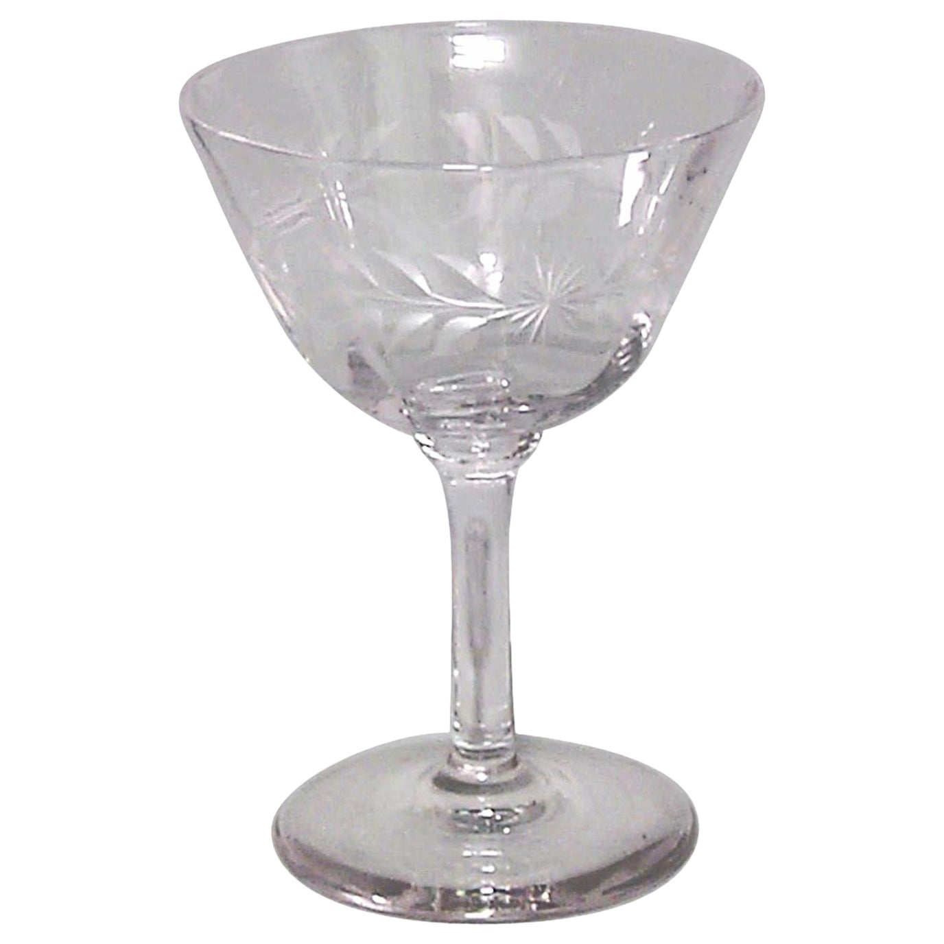 Set of 6 American Victorian Crystal Liqueur Glasses