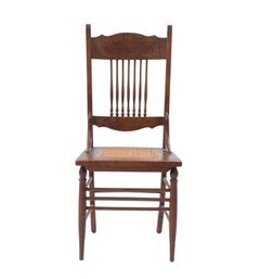 Set of 6 American Victorian Spindle Back Side Chairs