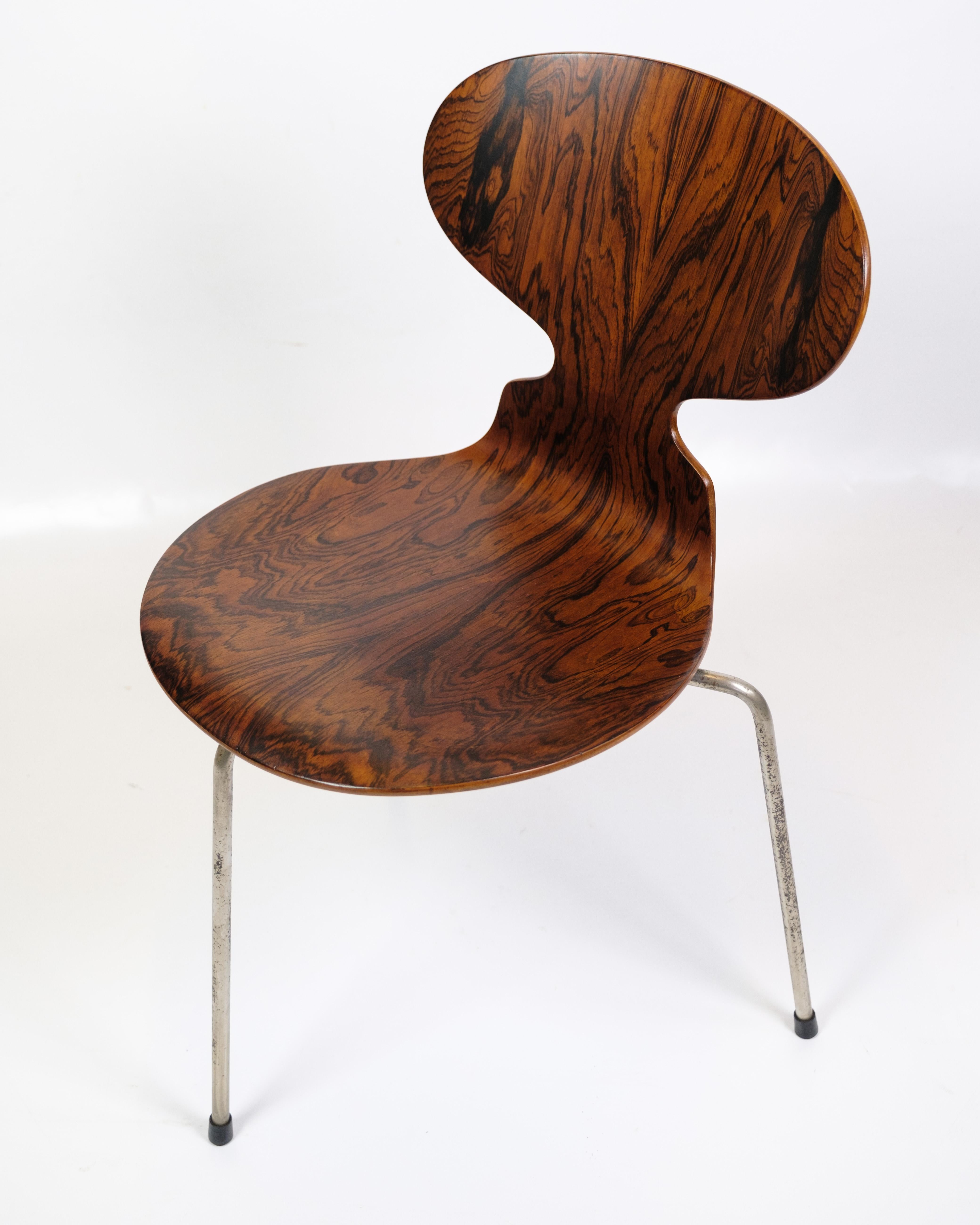 Danese Set di 6 sedie Ant Model 3101 in palissandro di Arne Jacobsen in vendita