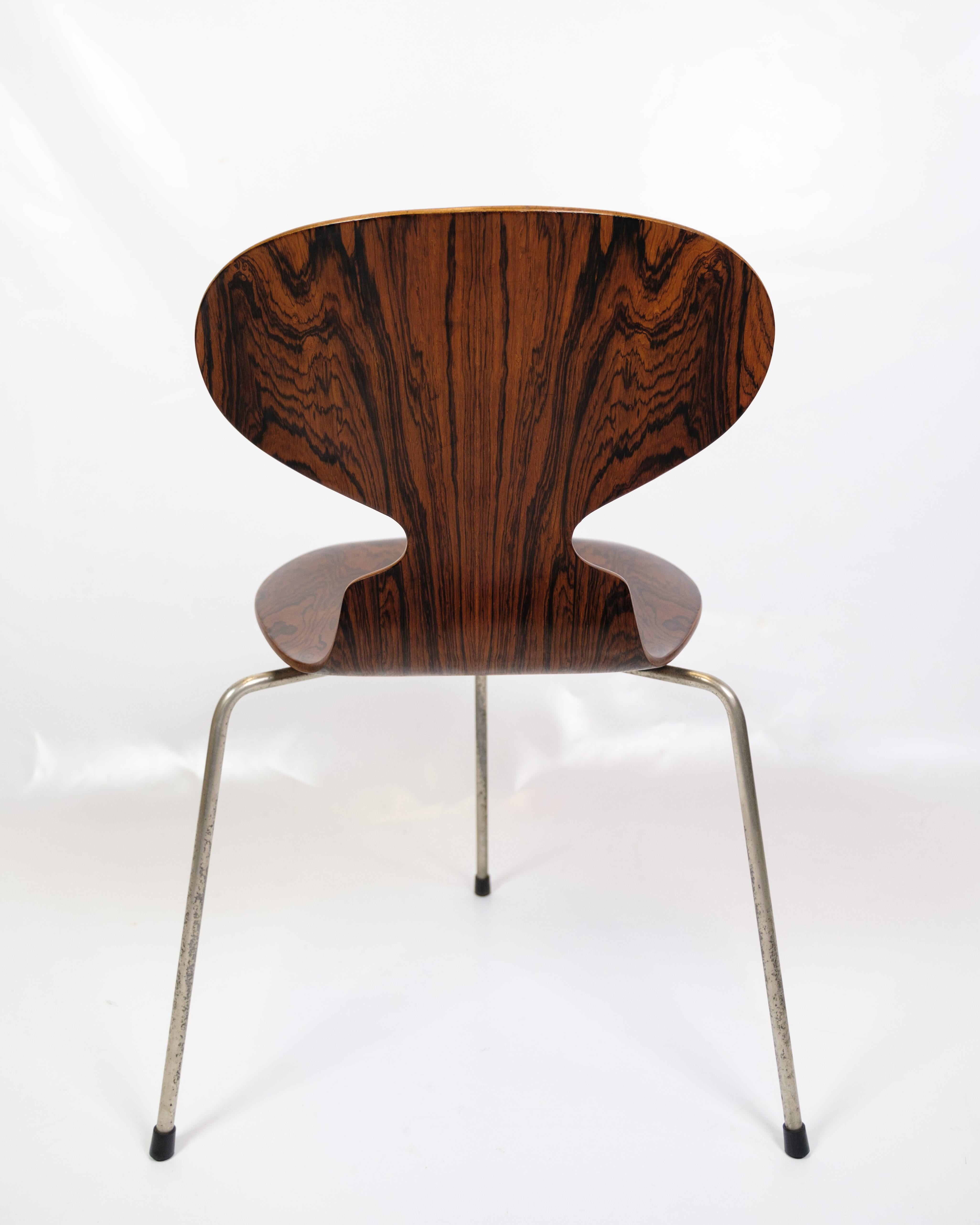 Metà XX secolo Set di 6 sedie Ant Model 3101 in palissandro di Arne Jacobsen in vendita