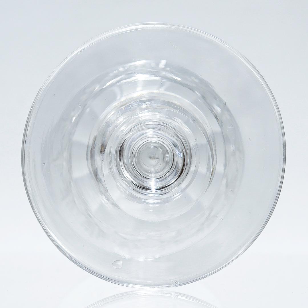 Set von 6 antiken Weingläsern oder Gläsern aus geschliffenem Glas aus dem 19. Jahrhundert, Bakewell zugeschrieben im Angebot 2