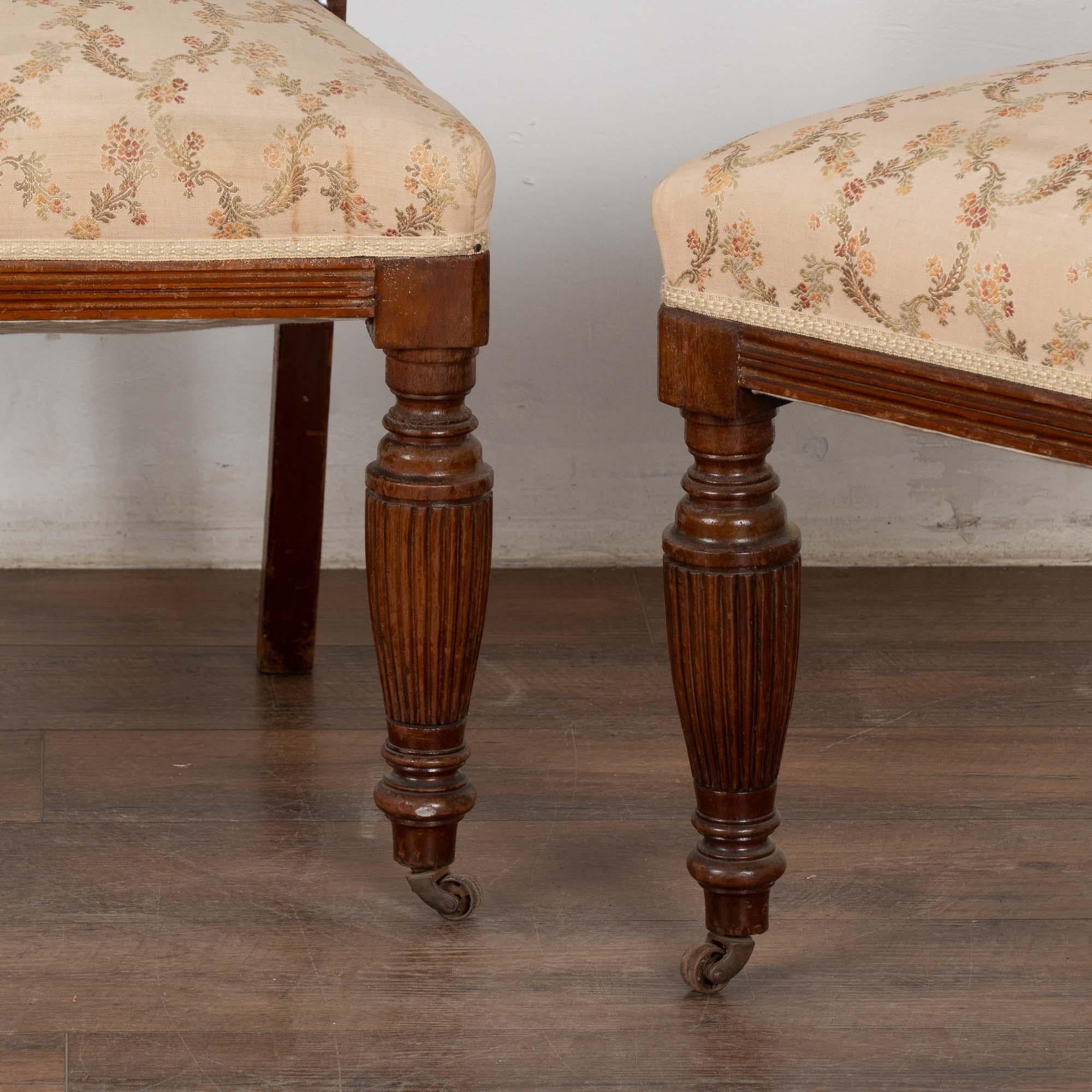 Set of 6 Antique 19th Century English Mahogany Dining Chairs For Sale 9