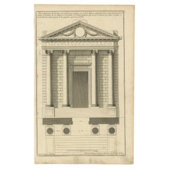 Set of 6 Antique Architecture Prints by Neufforge, c.1770